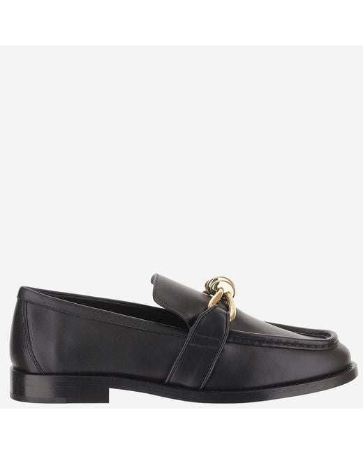 Bottega Veneta Black Loafers Astaire Leather Calf