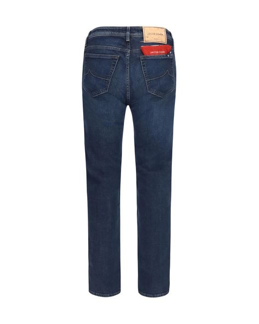 Jacob Cohen Blue Bard Super Stretch Denim Jeans Cotton; Elastane for men