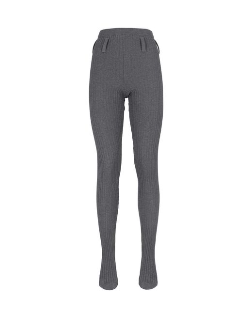 Prada Gray Cotton-Polyamide Trousers For