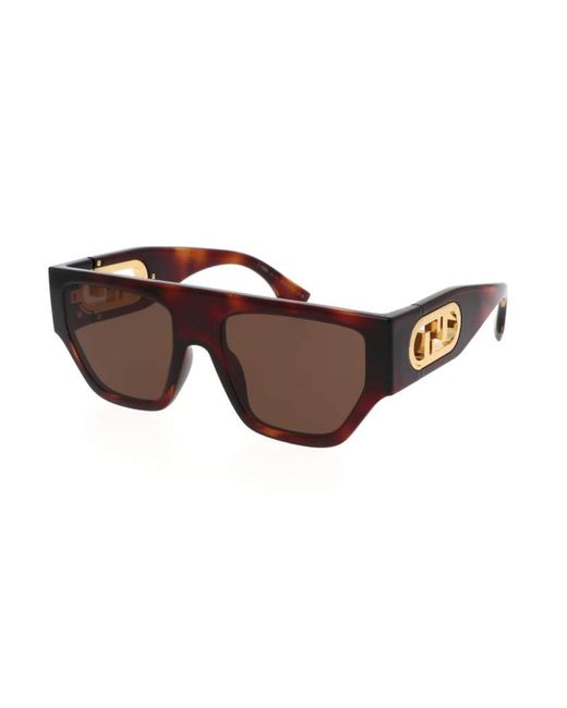 Fendi Brown Fe40108U 53E Sunglasses