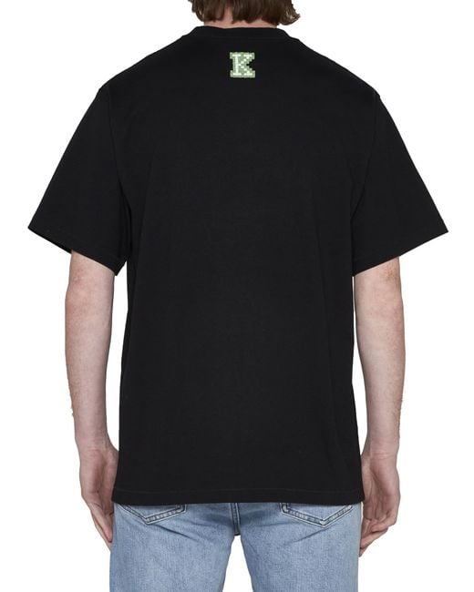 KENZO Black Pixel Oversized T-shirt for men