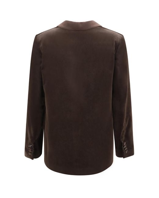 Lardini Brown Velvet Blazer Cotton; Elastane; Modal Jacket
