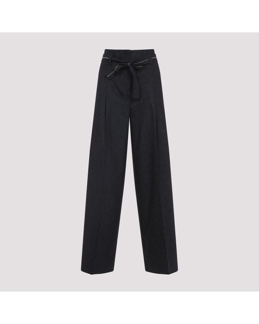 Peserico Blue Wide Leg Pants