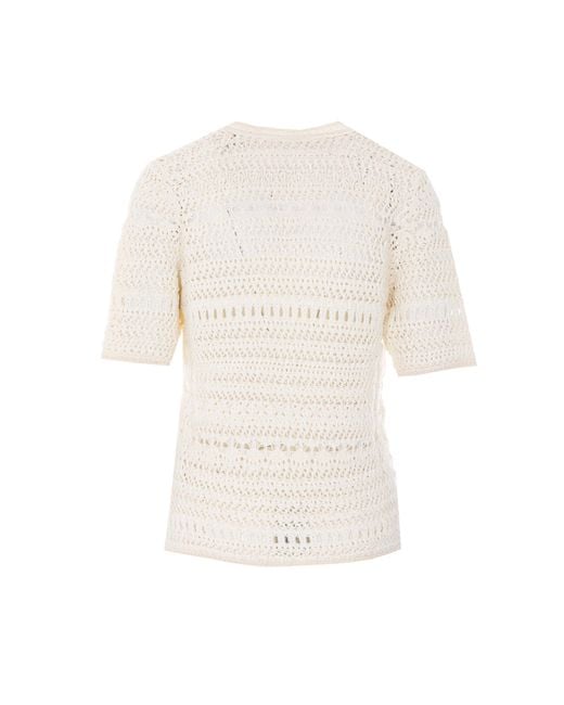 Fabiana Filippi White Sweaters Cotton