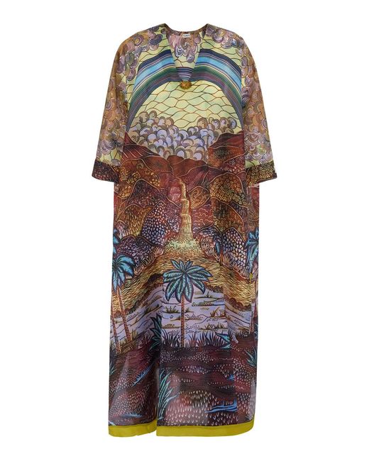 VLISCO DIALOGUES Multicolor Kaftan Grand Papillon Swimwear