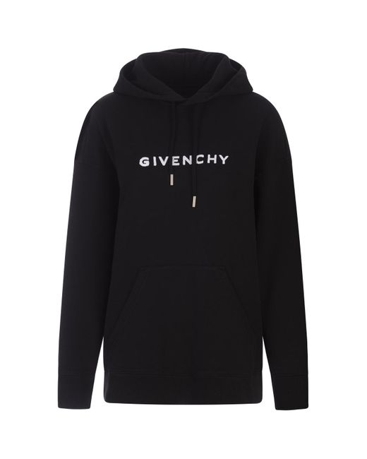 Givenchy Black Oversized Hoodie With 4G Logo