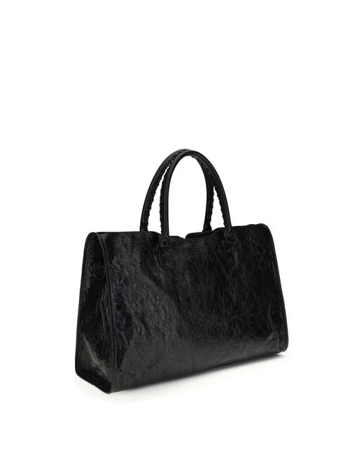 Balenciaga Black Le City Large Handbag Shoulder Bags for men