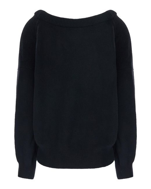 Lisa Yang Black Sweater Doria Cashmere Knitted Tops