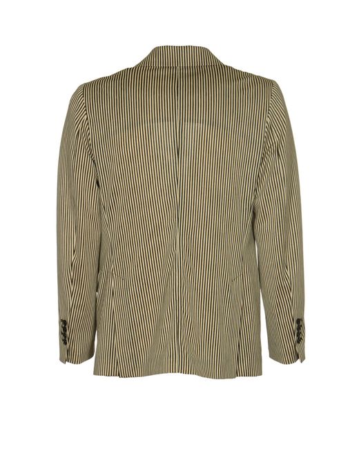 Circolo 1901 Green 2 Pockets Striped Blazer for men