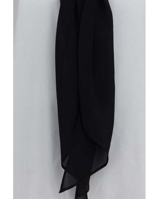 Sacai Blue Cotton Poplin Scarf Shirt Polyester