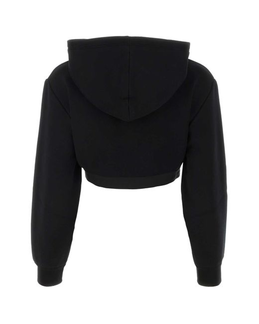 Prada Black Stretch Cotton Blend Sweater