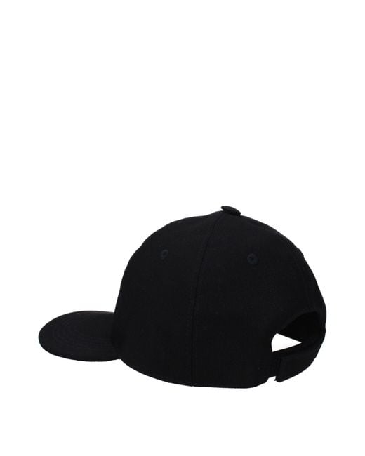 Stella McCartney Black Cotton Cap (Baseball Hat)