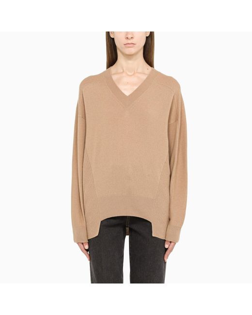 Stella McCartney Natural Pullover With V Neck
