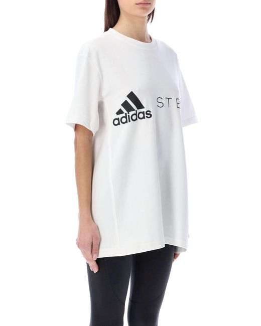 Adidas By Stella McCartney White Tshirt Logo