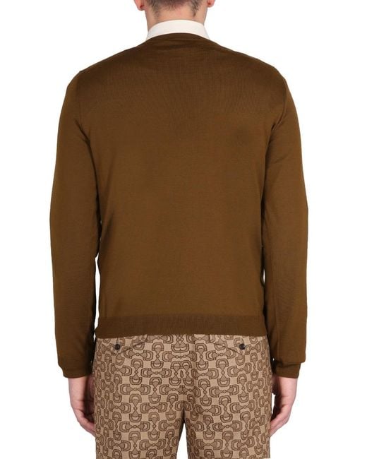 Gucci Brown Wool Jersey Jumpers for men
