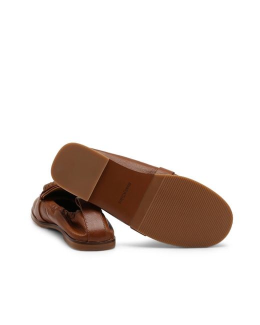 See By Chloé Brown Hana Leather Loafers