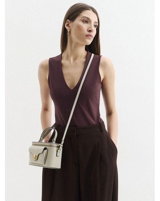 Coccinelle Metallic Crossbody Bag Grained Leather Crossbody-Bags