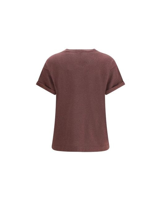 Brunello Cucinelli Purple Bordeaux Nylon T