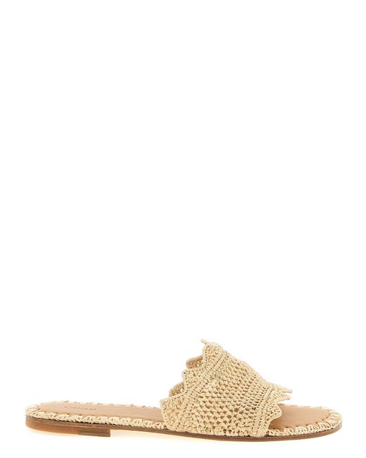 Odissi Natural Lucia Slides Viscose Sandal