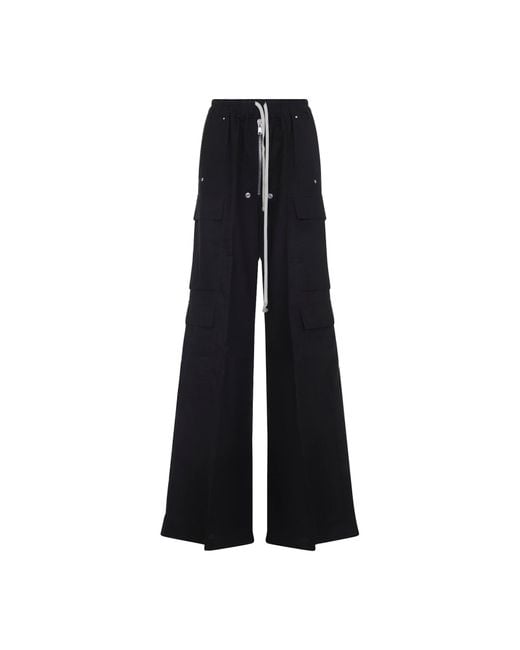 Rick Owens Black Cargobelas Pants