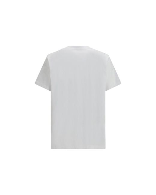 Moschino White Cotton T-Shirt for men