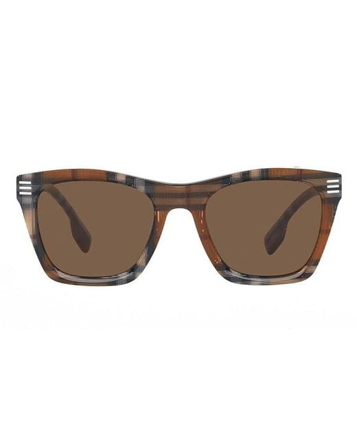 Burberry Brown Frame And Lens Sunglasses for men
