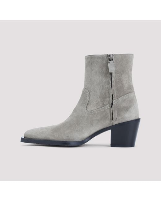 Stuart Weitzman Gray Tate Suede Leather Boots