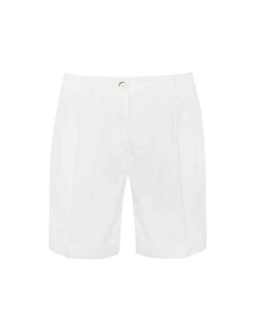 Re-hash White Linen Bermuda Shorts