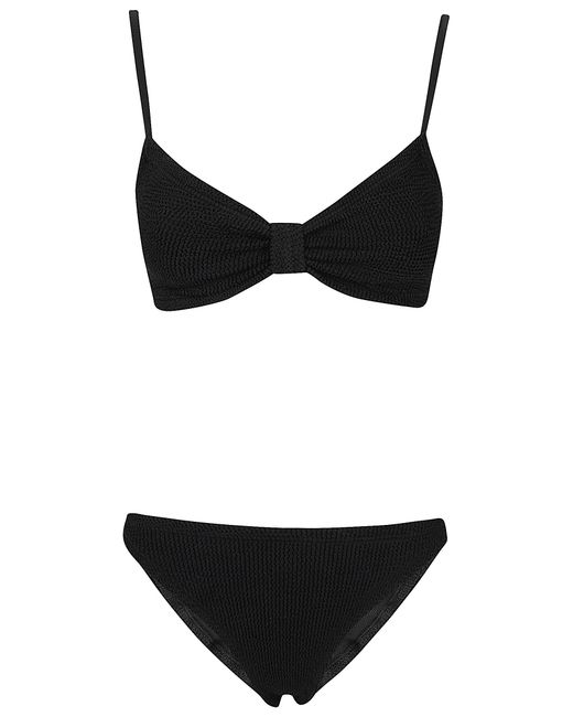 Hunza G Black Alicia Bikini Polyamide Elastane Costume