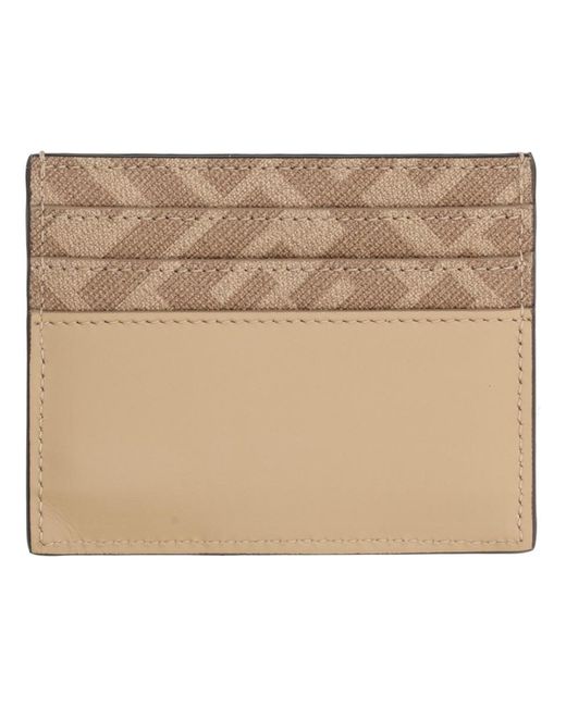 Fendi Natural Card Holder Leather Wallets & Purses for men