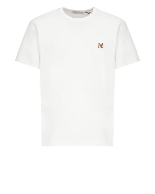 Maison Kitsuné White T-Shirt With Logo
