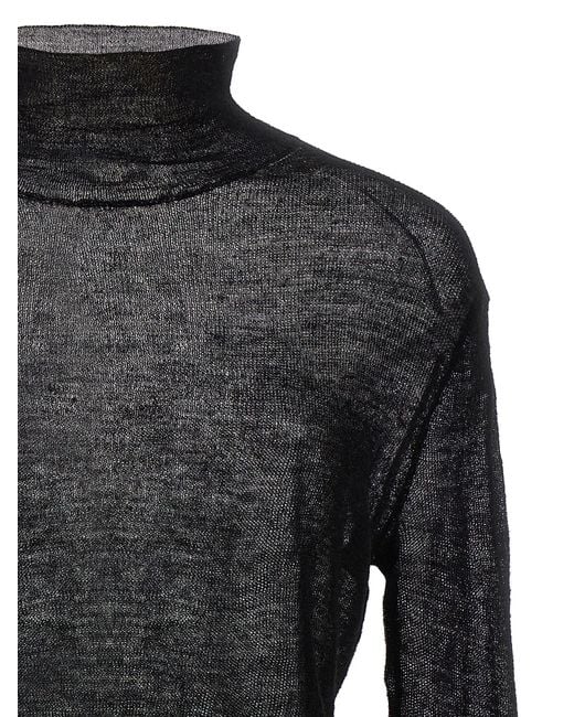 Jil Sander Black Semi-sheer Sweater Sweater, Cardigans