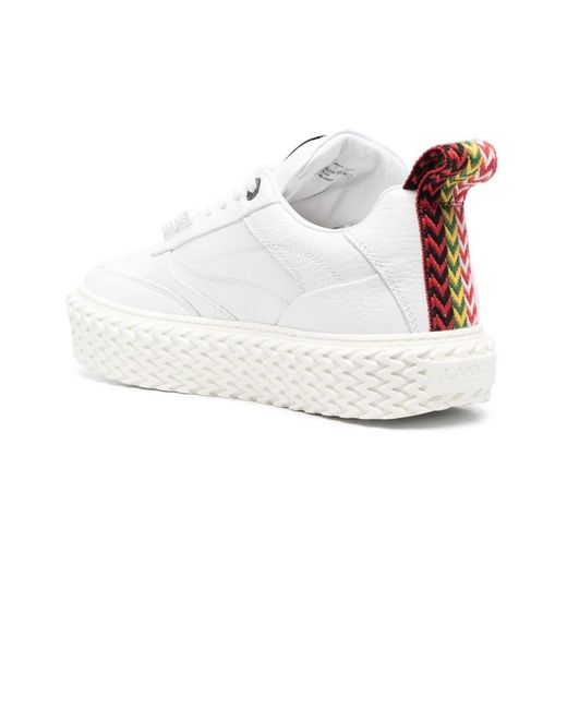 Lanvin White Curbies 2 Low-Top Sneakers