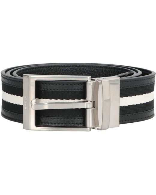 Bally Black Shiffie Reversible Leather Belt for men
