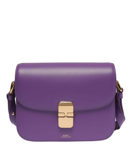 A.P.C. Grace Small Bag in Purple | Lyst