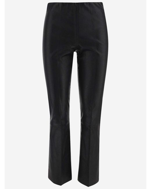 By Malene Birger Black Leather Trousers