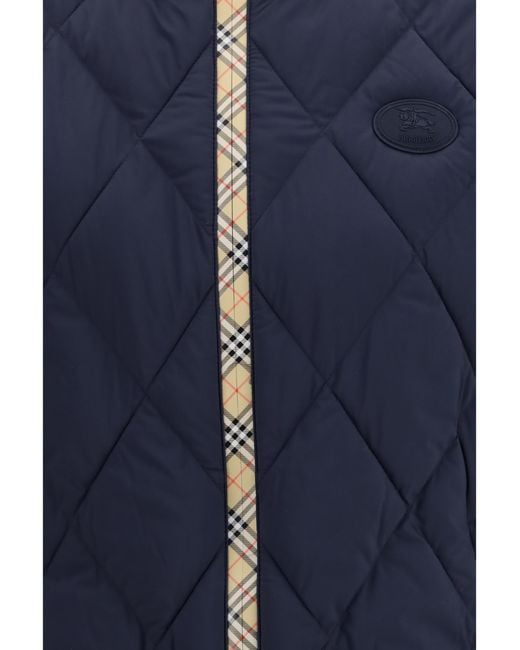 Burberry Blue Down Vest Blazers & Vests for men