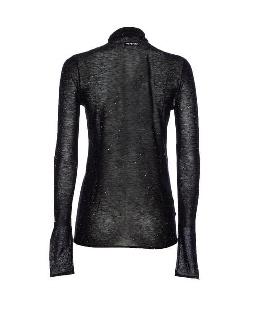Pinko Black Sweaters Wool
