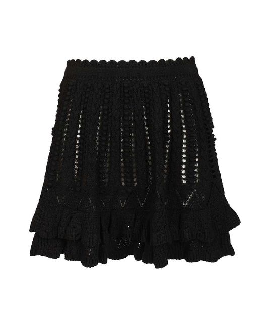 Isabel Marant Black Marant Etoile "Nelle" Mini Skirt