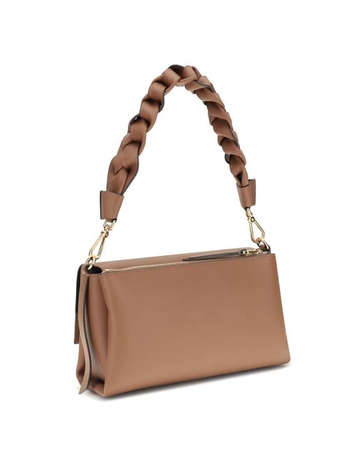 Coccinelle Brown Boheme Shoulder Bag Calf Leather Bos Taurus