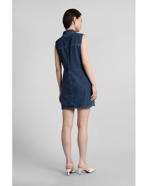 Self-Portrait Blue Mini Dress