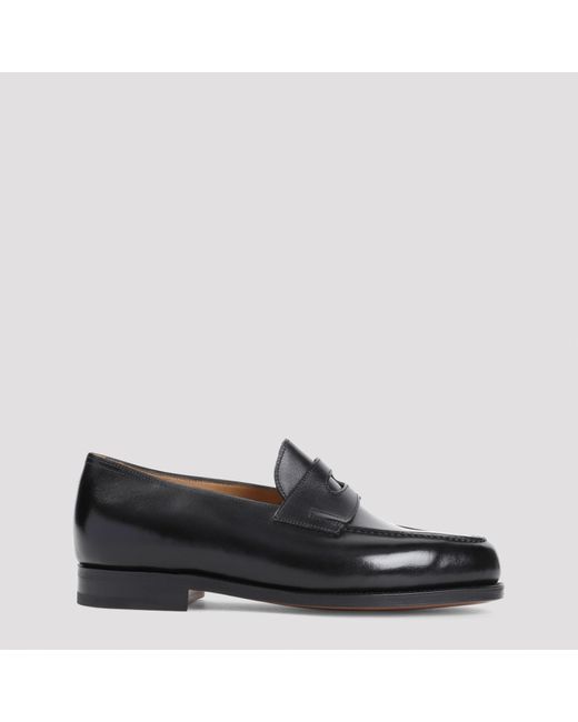 John Lobb Black Lopez Loafers for men