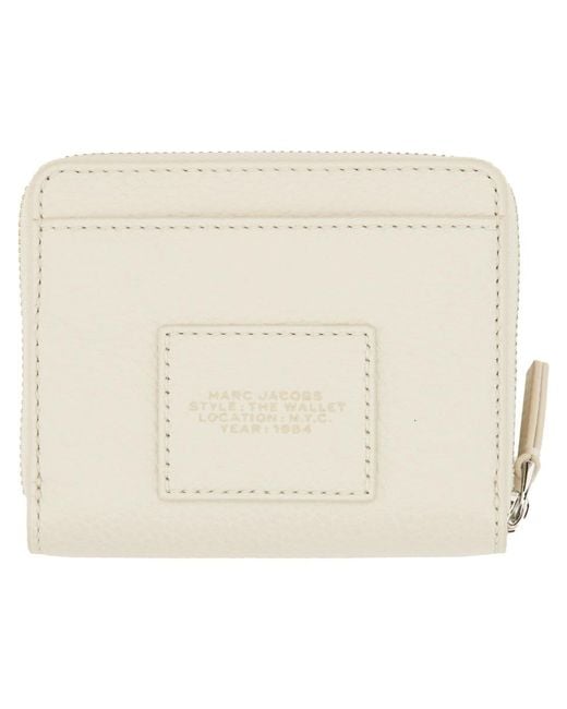 Marc Jacobs Natural Wallet The Compact Mini Leather Cow & Purses