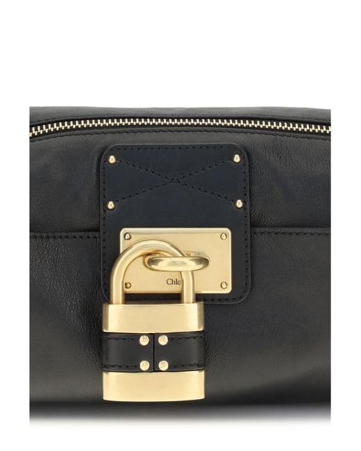 Chloé Black Small Paddington Shoulder Bag Calf Leather Bos Taurus