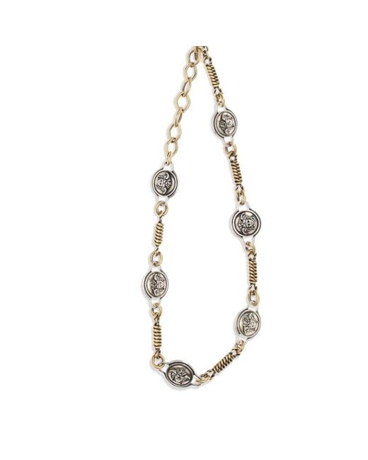 Versace Metallic Silver Brass Necklace