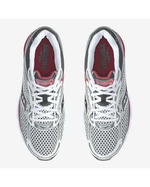 Saucony White Sneakers Progrid Omni 9 Fabric Trainers