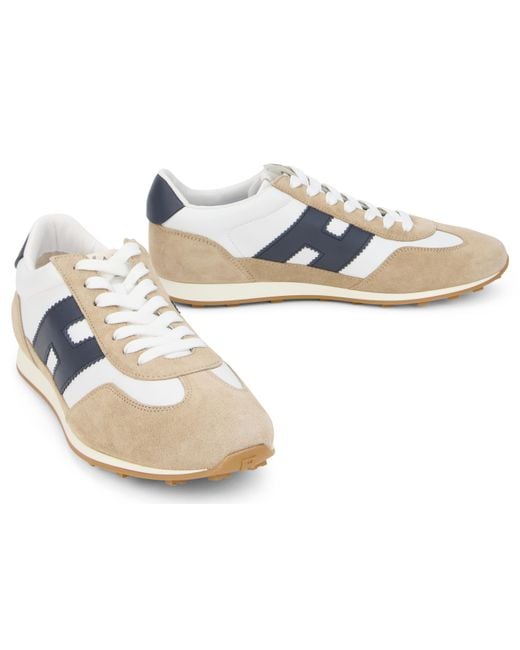 Hogan White Sneakers H699 Leather Trainers for men