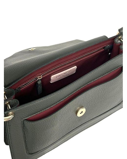 Coccinelle Black Shoulder Bag Cowhide Shoulder-Bags