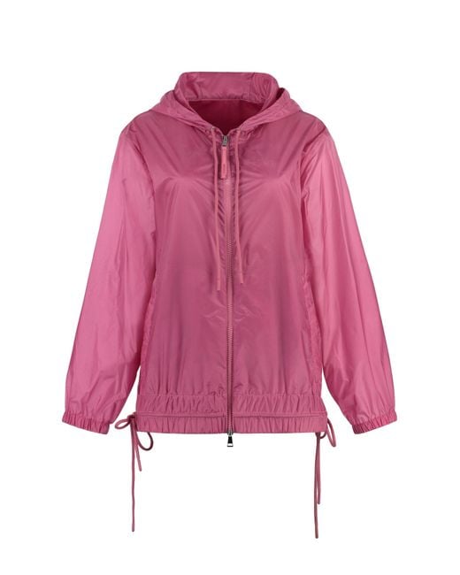 Moncler Pink Pointu Nylon Jacket