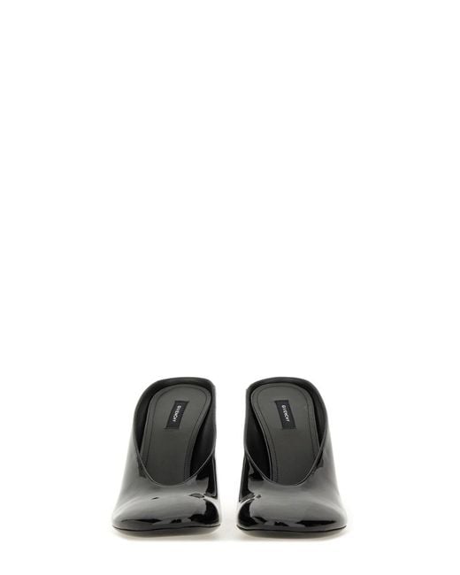 Givenchy Black Sculpted Leather Pumps Calf